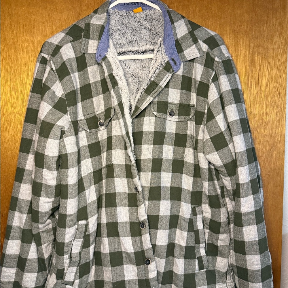 Tailor Vintage Green and Gray Plaid Men's Jacket